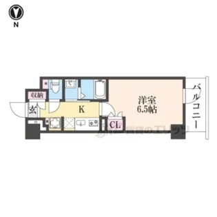 ジオエント四条大宮【4階】の間取り