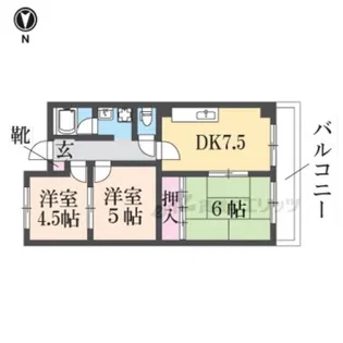レジデンス清【5階】の間取り