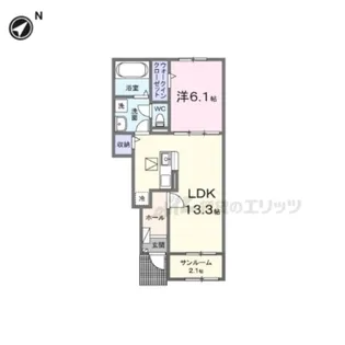 ラフテル【1階】の間取り