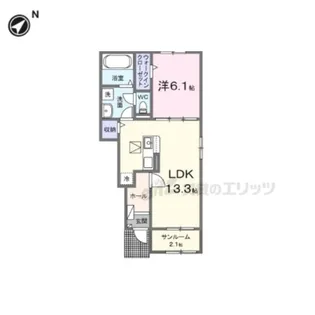 ラフテル【1階】の間取り