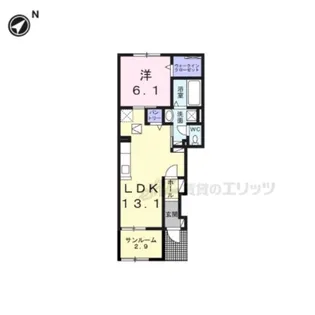ローリエ【106号室】の間取り