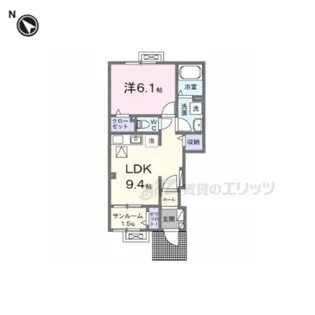 ル シエル【1階】の間取り