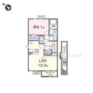 ル シエル【2階】の間取り