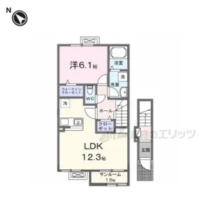 ル シエル【2階】の間取り