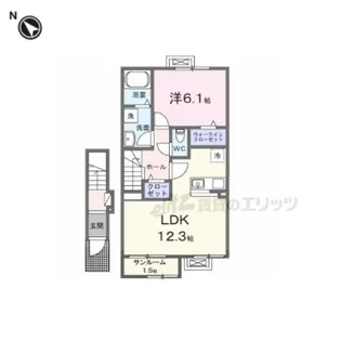 ル シエル【2階】の間取り