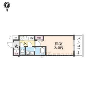 CREST TAPP 京都太秦天神川 DEX ?【3階】の間取り