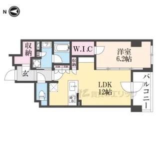 ファインレジデンス烏丸五条【703号室】の間取り