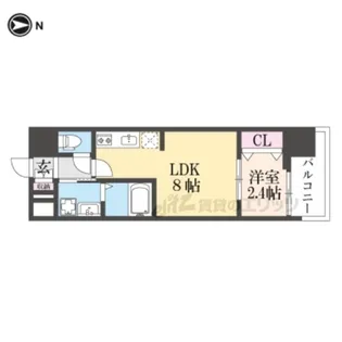 アドバンス大阪アネラ【501号室】の間取り