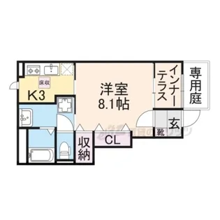コンフォール 草津野村【1階】の間取り