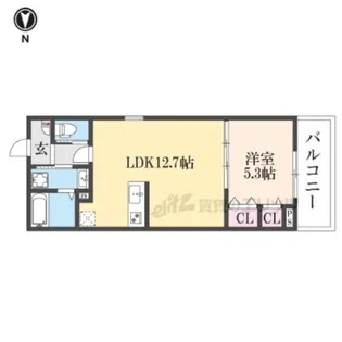 ココングランジュール伏見黒茶屋町【301号室】の間取り