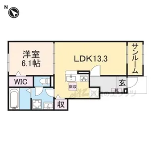 サニータウン横田Ⅰ【1階】の間取り