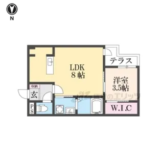 MACHIMOKU KUZUHA【1階】の間取り