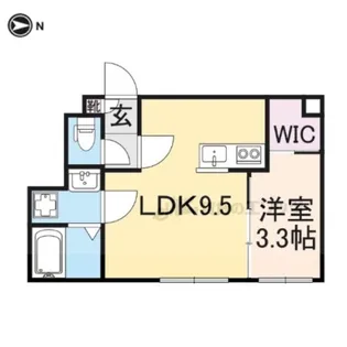 イオ・リアン坂本Ⅱ(仮)【101号室】の間取り