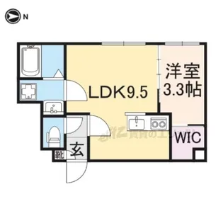 イオ・リアン坂本Ⅱ(仮)【106号室】の間取り