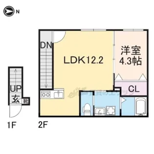 イオ・リアン坂本Ⅱ(仮)【207号室】の間取り