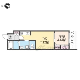 GREEN GARDEN【3階】の間取り