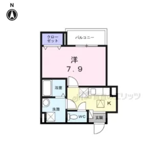 ヒカルサ京都北山栗栖?【1階】の間取り