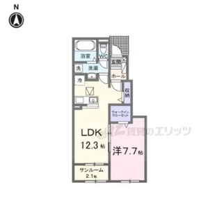 ライラック【1階】の間取り