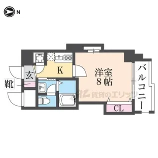 ビガーポリス133宝塚【603号室】の間取り