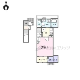 マウントック・カナサ【204号室】の間取り