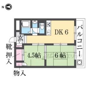 桃山グランドハイツ【613号室】の間取り