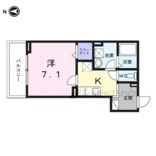 ヒカルサ京都大宮中林?【2階】の間取り