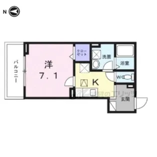 ヒカルサ京都大宮中林?【1階】の間取り