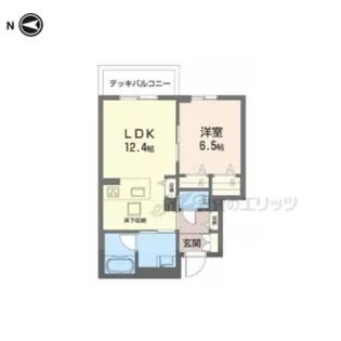 シャトードール リュミエール【102号室】の間取り