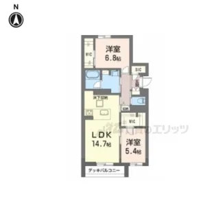 シャーメゾンアイメール【1階】の間取り