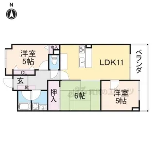 ネオハイツ橿原神宮西口【214号室】の間取り