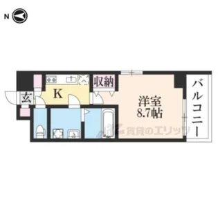 メゾントラスト京都梅小路公園【306号室】の間取り