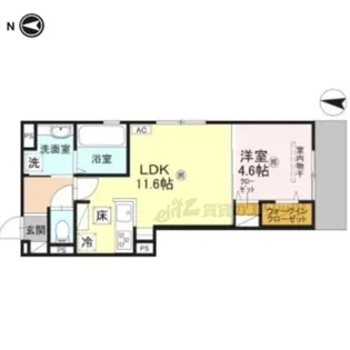 エスポワメゾン烏丸北大路【101号室】の間取り