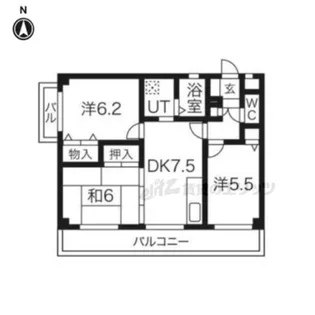 バーベナ光台E棟【E-202号室】の間取り