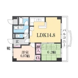 GREENRESIDENCE長浜【703号室】の間取り