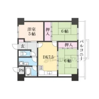 GreenResidence長浜【502号室】の間取り