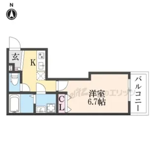 ジーメゾン十条ウエスト【206号室】の間取り