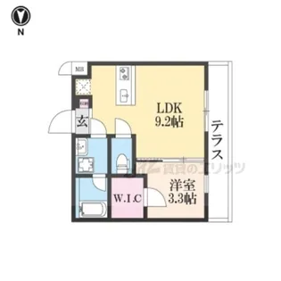 GAZELLE NOAH川西池田【1階】の間取り