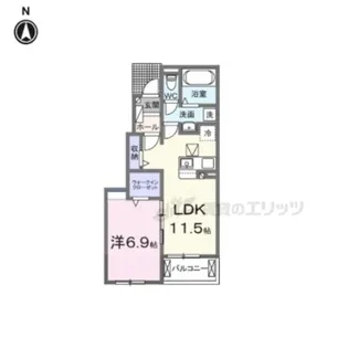 カーサ セレノ【103号室】の間取り