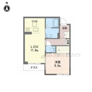 シャーメゾン ピュアワン【103号室】の間取り