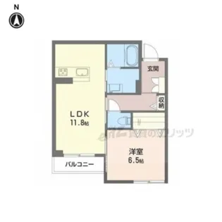 シャーメゾン ピュアワン【203号室】の間取り