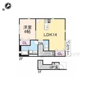 Fortunato香里園【202号室】の間取り