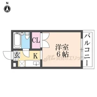 グリンピア桂【201号室】の間取り