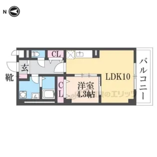 グランソレイユ【4階】の間取り