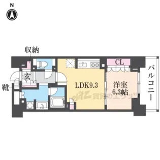 ジオ京都堀川三条【704号室】の間取り