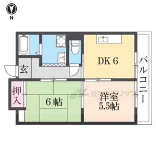 エクセレンス恒榮【2階】の間取り