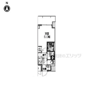 ARCOBALENO OSAKA FUSE【809号室】の間取り