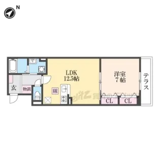 ヒカルサ尼崎神崎町【1階】の間取り
