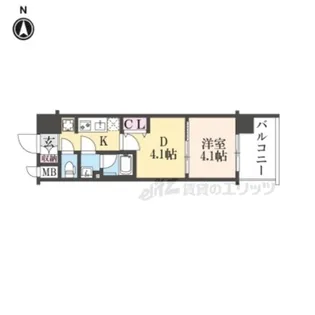 アスヴェル京都西大路SOUTH【3階】の間取り