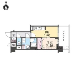 ASCLAIRE京都吉祥院【502号室】の間取り