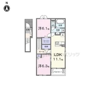 シルエーラ セットB【2階】の間取り